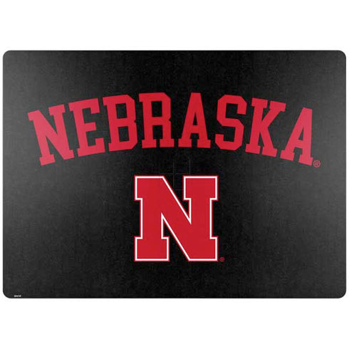 University of Nebraska Collegiate Text Black Surface Laptop 4 15in Skin