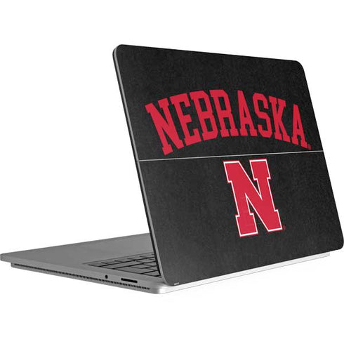 University of Nebraska Collegiate Text Black Surface Laptop Studio Skin