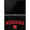 University of Nebraska Collegiate Text Black Surface Pro 6 Skin