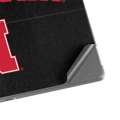 University of Nebraska Collegiate Text Black Surface Pro 9 Skin