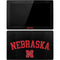 University of Nebraska Collegiate Text Black Surface Pro Tablet Skin