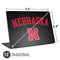 University of Nebraska Collegiate Text Black Universal Laptop 12in (9.8 x 6.8in) Skin