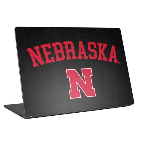University of Nebraska Collegiate Text Black Universal Laptop 13in (10.6 x 7.6in) Skin