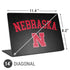 University of Nebraska Collegiate Text Black Universal Laptop 14in (11.4 x 8.2in) Skin