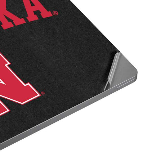 University of Nebraska Collegiate Text Black Universal Laptop 15in (12.2 x 8.8in) Skin