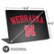 University of Nebraska Collegiate Text Black Universal Laptop 18in (14.6 x 10.6in) Skin