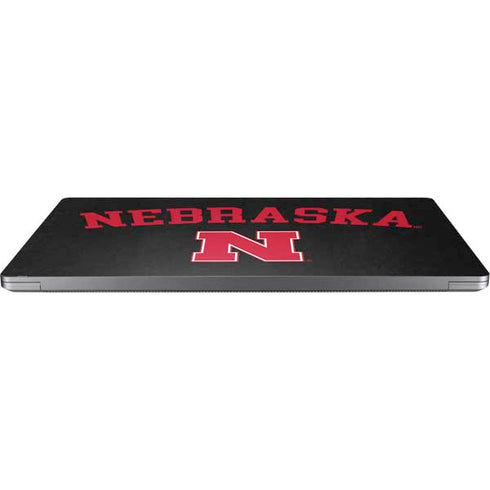 University of Nebraska Collegiate Text Black Universal Laptop 18in (14.6 x 10.6in) Skin