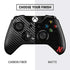 University of Nebraska Collegiate Text Black Xbox One Controller Skin