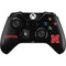 University of Nebraska Collegiate Text Black Xbox One Controller Skin