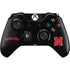 University of Nebraska Collegiate Text Black Xbox One Controller Skin