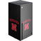 University of Nebraska Collegiate Text Black Xbox Series X Console Skin