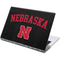 University of Nebraska Collegiate Text Black Yoga 910 2-in-1 14in Touch-Screen Skin