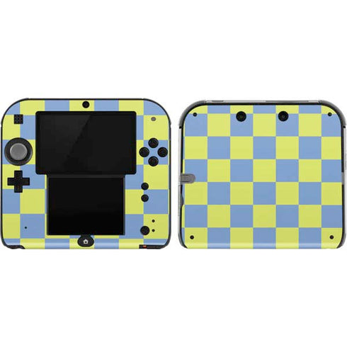 Neon Checkered Nintendo 2DS Skin