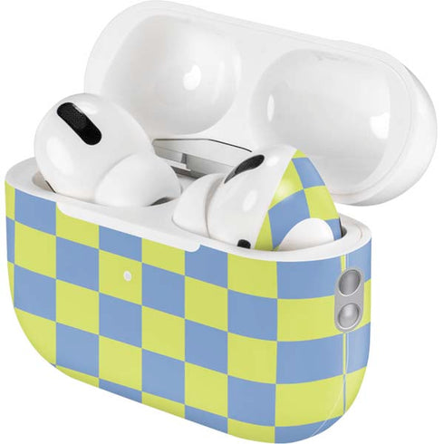 Neon Checkered AirPods Pro 2nd Gen Skin