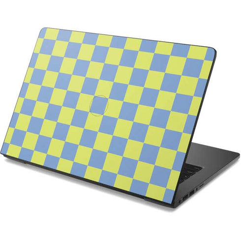 Neon Checkered Dell Chromebook Skin