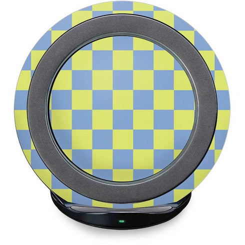 Neon Checkered Fast Charge Wireless Charging Stand Skin