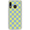 Neon Checkered Galaxy A20 Clear Case