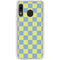 Neon Checkered Galaxy A20 Clear Case