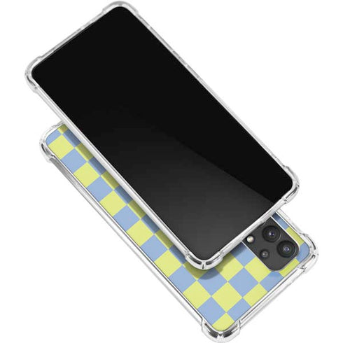 Neon Checkered Galaxy A32 5G Clear Case