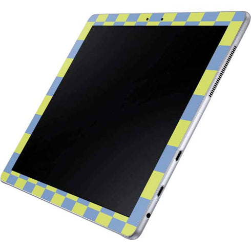 Neon Checkered Galaxy Book 12in Skin