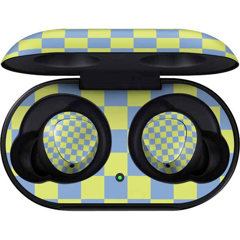Neon Checkered Galaxy Buds Skin