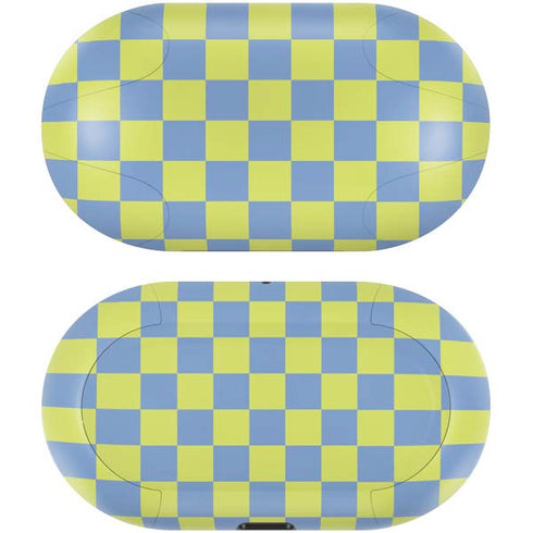 Neon Checkered Galaxy Buds Skin