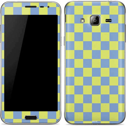 Neon Checkered Galaxy J3 Skin