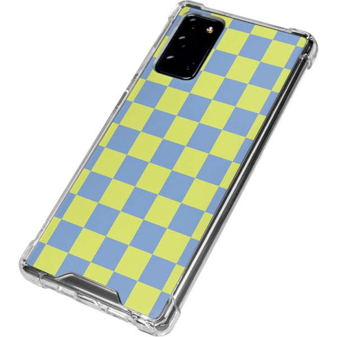 Neon Checkered Galaxy Note20 5G Clear Case