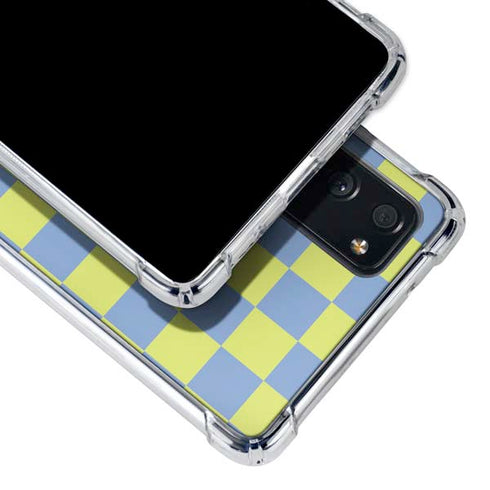 Neon Checkered Galaxy S20 FE Clear Case