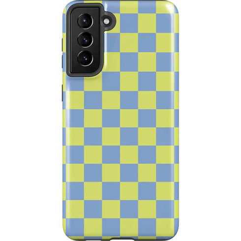 Neon Checkered Galaxy S21 FE Pro Case