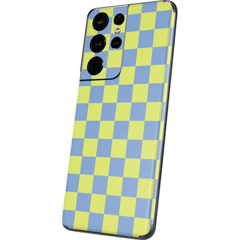 Neon Checkered Galaxy S21 Ultra 5G Skin