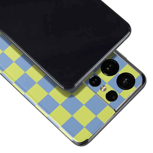 Neon Checkered Galaxy S21 Ultra 5G Skin