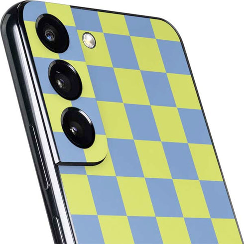 Neon Checkered Galaxy S22 Skin