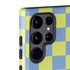 Neon Checkered Galaxy S22 Ultra Pro Case
