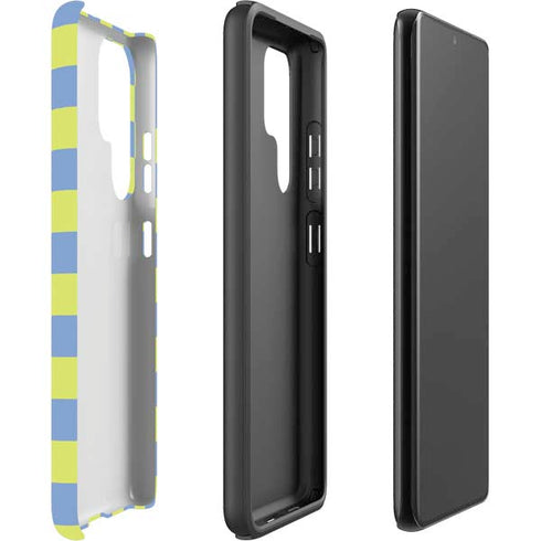 Neon Checkered Galaxy S22 Ultra Pro Case