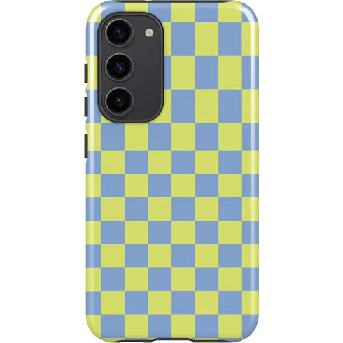 Neon Checkered Galaxy S23 Plus Pro Case