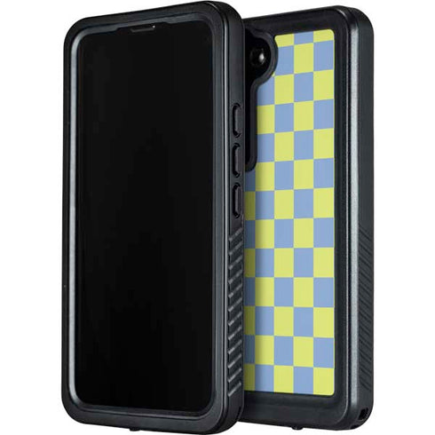 Neon Checkered Galaxy S23 Plus Waterproof Case