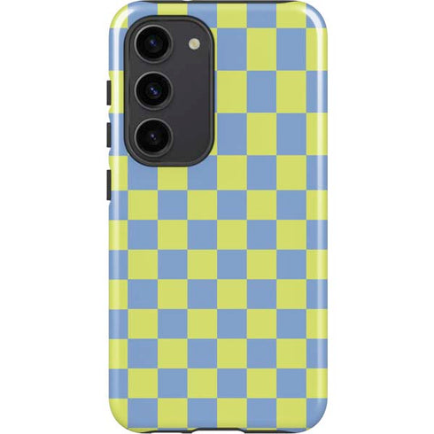 Neon Checkered Galaxy S23 Pro Case