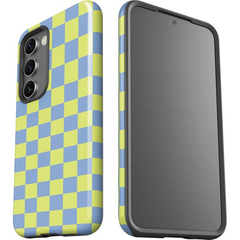 Neon Checkered Galaxy S23 Pro Case