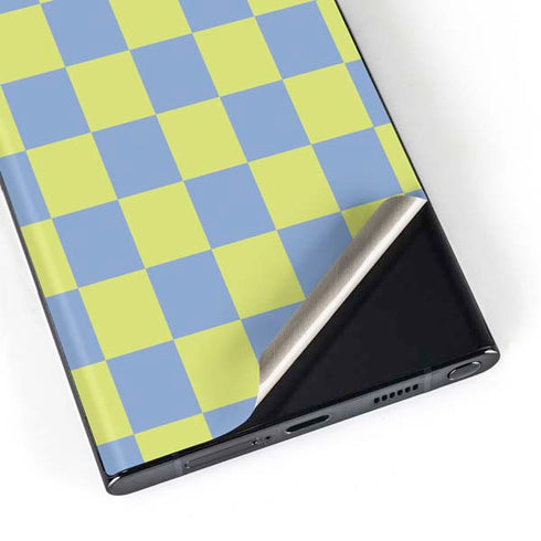 Neon Checkered Galaxy S23 Ultra Skin