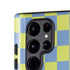 Neon Checkered Galaxy S24 Ultra Impact Case