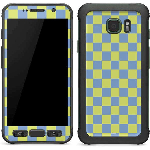 Neon Checkered Galaxy S7 Active Skin