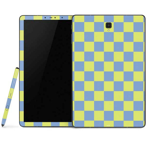 Neon Checkered Samsung Galaxy Tab Skin
