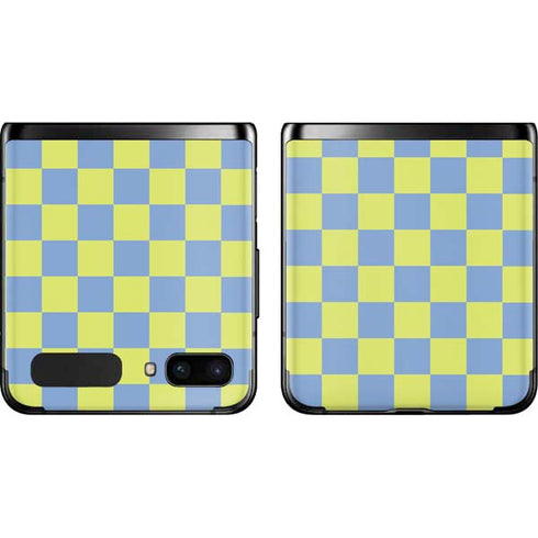Neon Checkered Galaxy Z Flip Skin