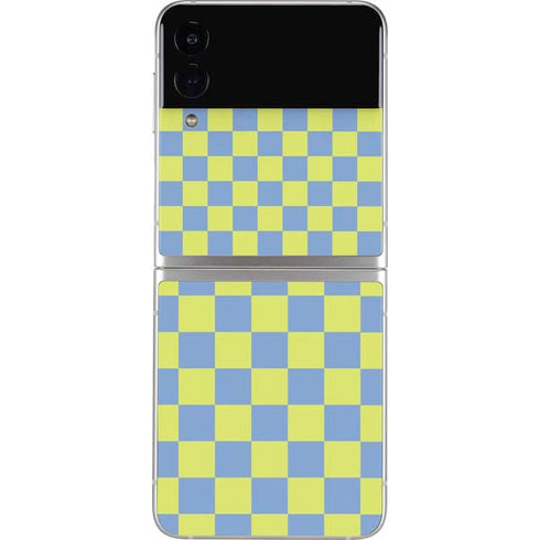 Neon Checkered Galaxy Z Flip3 5G Skin