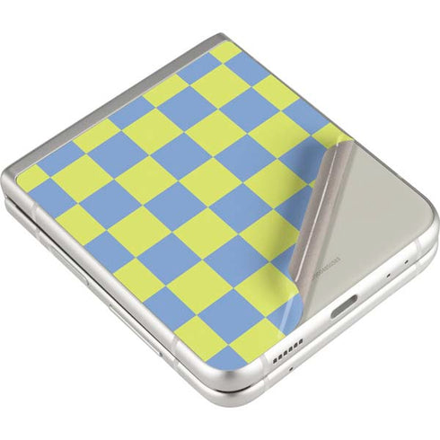 Neon Checkered Galaxy Z Flip3 5G Skin