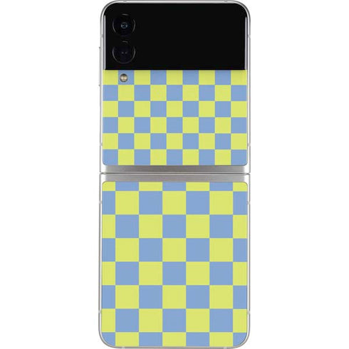 Neon Checkered Galaxy Z Flip4 5G Skin