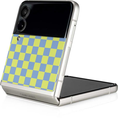 Neon Checkered Galaxy Z Flip4 5G Skin