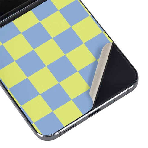 Neon Checkered Galaxy Z Flip5 5G Skin