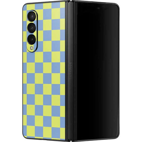Neon Checkered Galaxy Z Fold3 5G Skin